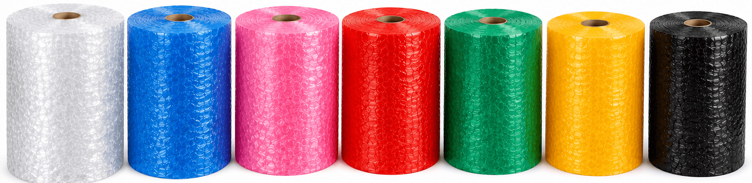 Films à bulles en différentes couleurs